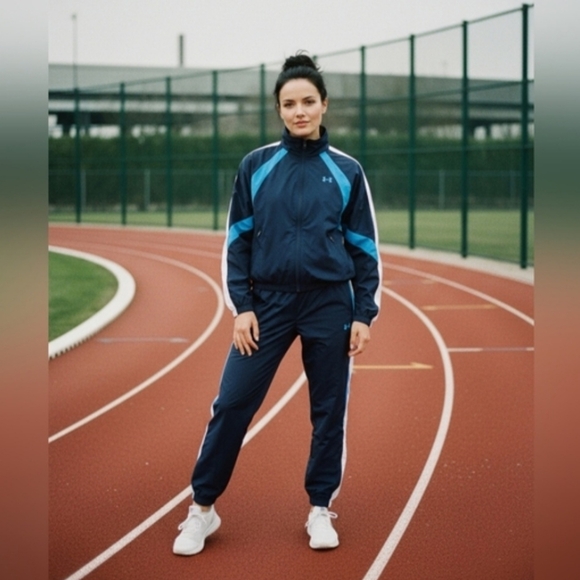 Under Armour Crinkle Pant/Jacket Track Set. - Picture 2 of 11